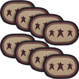Connell Oval Placemat Stencil Stars 13x19, 8 Pack 8 Pack