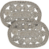 Celeste Blended Pebble Indoor/Outdoor Placemat 13x19, 2 Pack