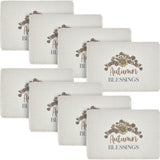 Bountifall Autumn Blessings Placemat Set of 2 13x19, 4 Pack 8 Pack
