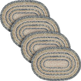 Kaila Jute Oval Placemat 10x15, 4 Pack 4 Pack