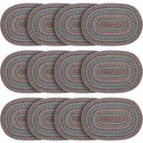 Multi Jute Oval Placemat 13x19, 12 Pack 12 Pack