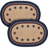 My Country Oval Placemat Stencil Stars 10x15, 2 Pack
