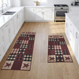 VHC Brands Connell Country Black 2 Piece Jute Rug Set, 17x36 and 17x48