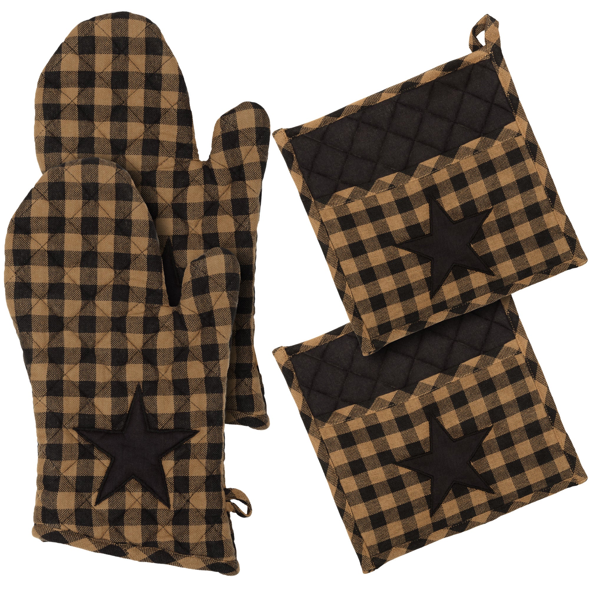 VHC Brands Black Star Kitchen Set