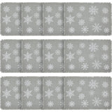 Yuletide Burlap Dove Grey Snowflake Placemat Set of 2 13x19, 6 Pack 12 Pack