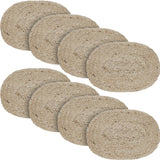 Natural Jute Placemat Set of 4 10x15, 8 Pack