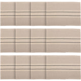 Farmhouse Tabletop & Kitchen-Sawyer Mill Runner, Placemat Set 12x18, Dark Creme Tan, 12 Pack