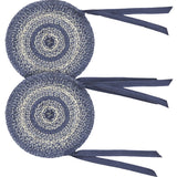 Great Falls Blue 15 Inch Jute Chair Pad