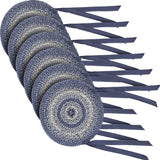 Great Falls Blue 15 Inch Jute Chair Pad
