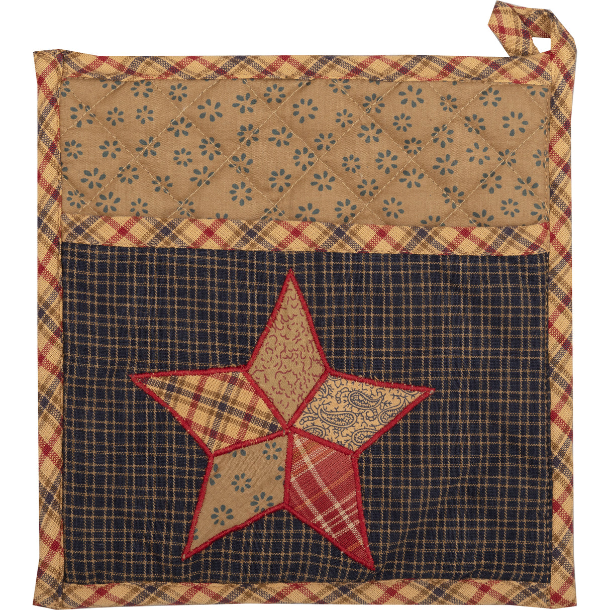 12262-Arlington-Pot-Holder-with-Pocket-Patchwork-Star-8x8-image-4