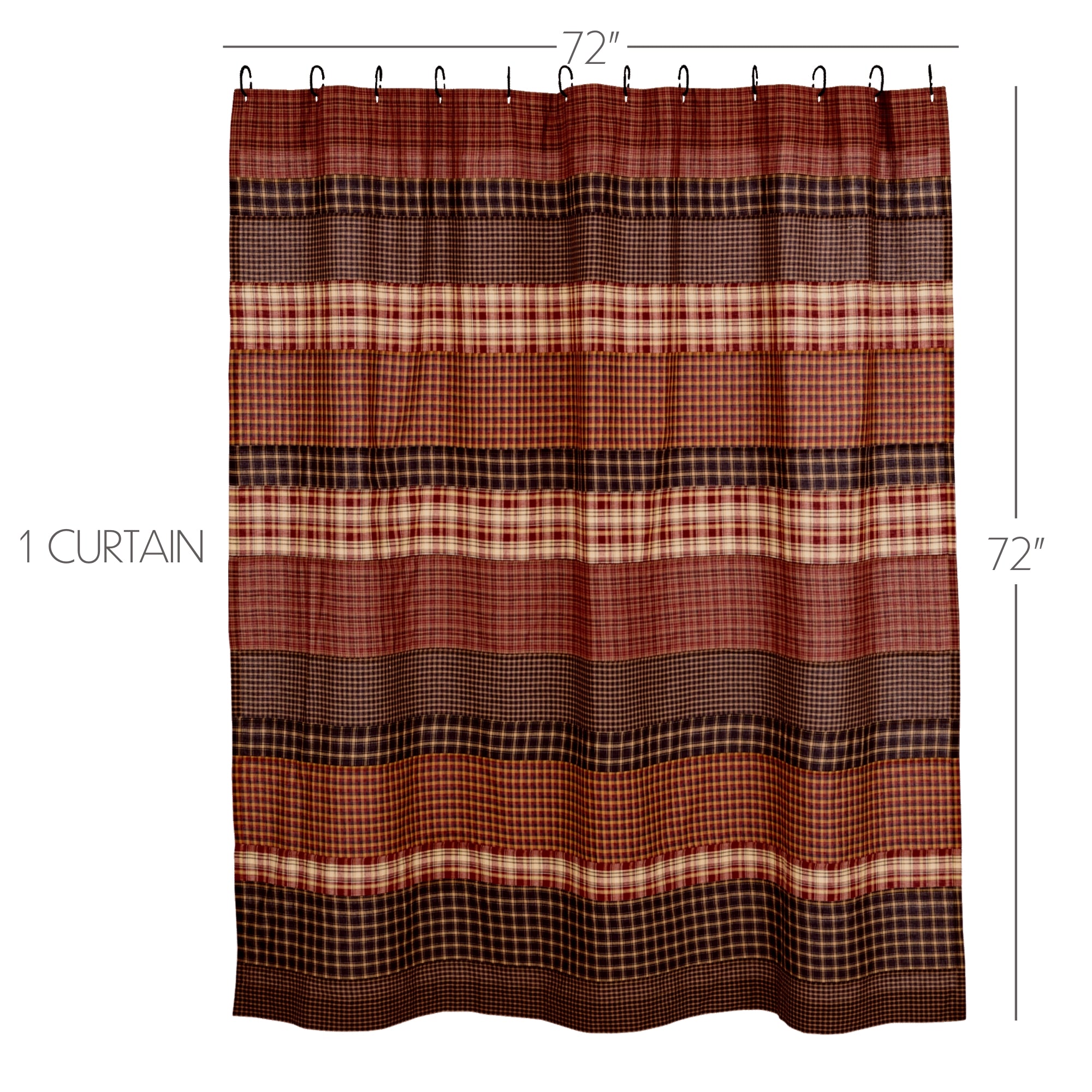 VHC Brands Beckham Shower Curtain - Thumbnail 5