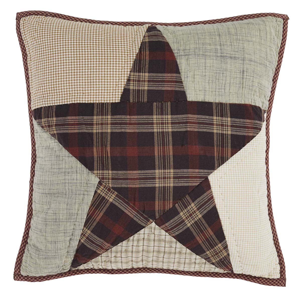 Abilene Star Quilted Pillow 16x16