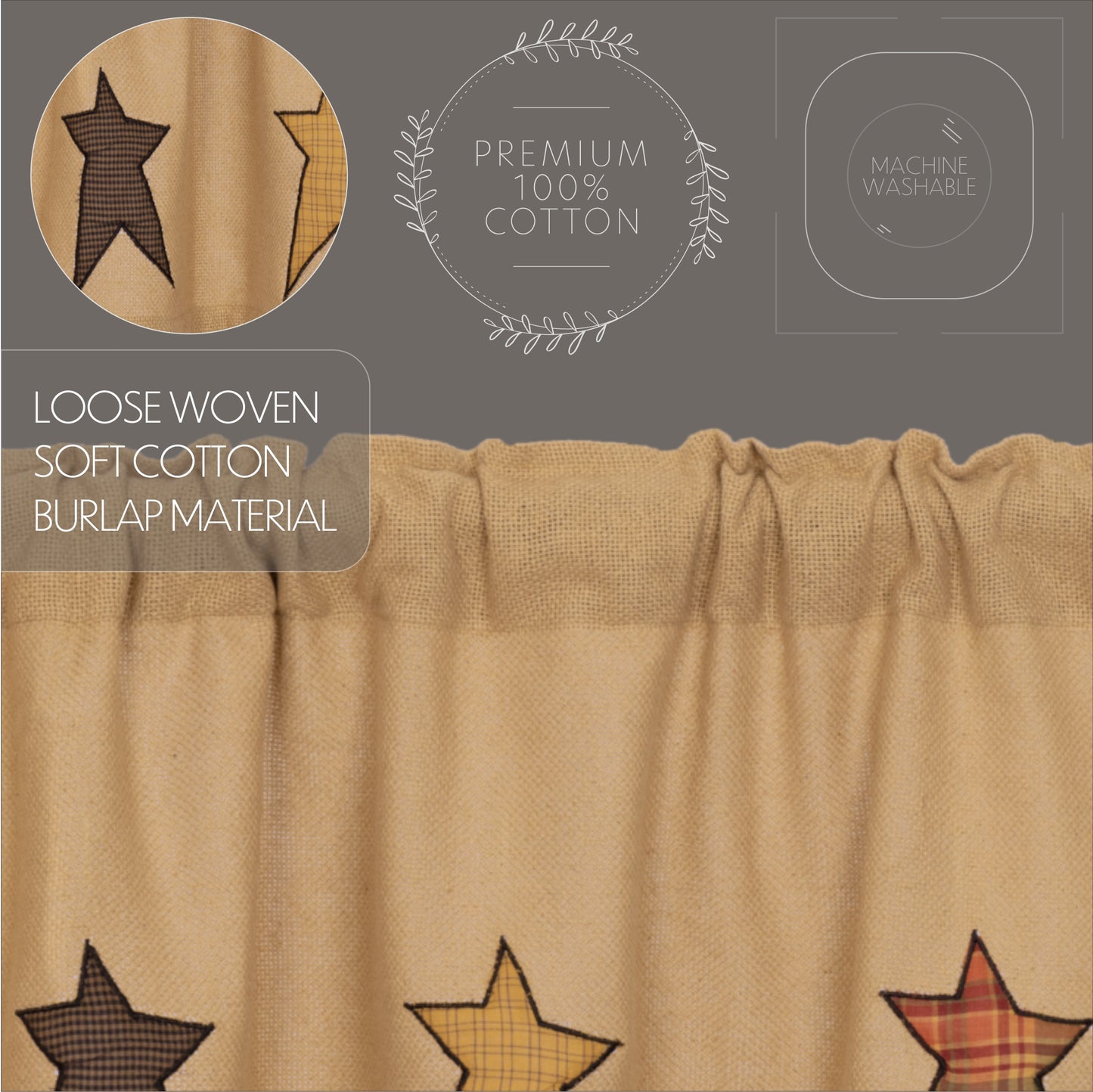 21608-Stratton-Burlap-Applique-Star-Prairie-Short-Panel-Set-2-63x36x18-image-3