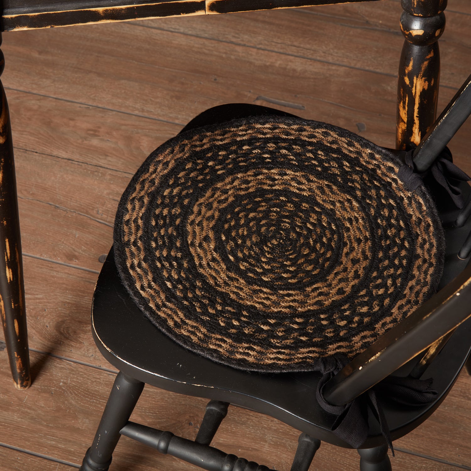 30565-Black-Tan-Jute-Chair-Pad-15-inch-Diameter-Set-of-6-image-7
