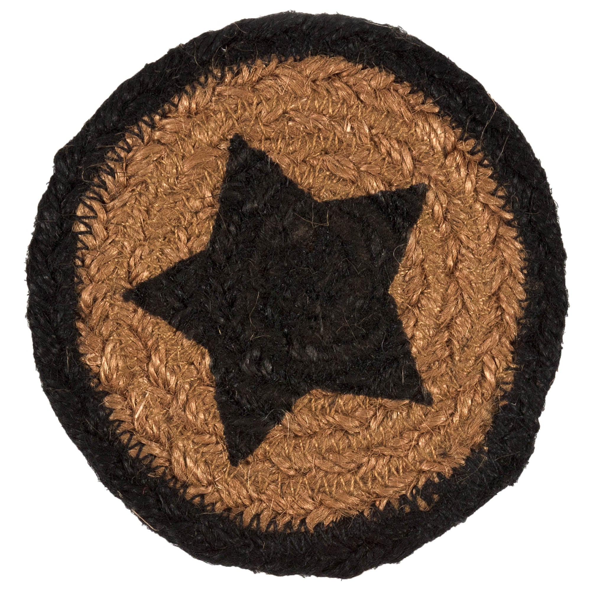 VHC Brands Farmhouse Jute Coaster - Thumbnail 3