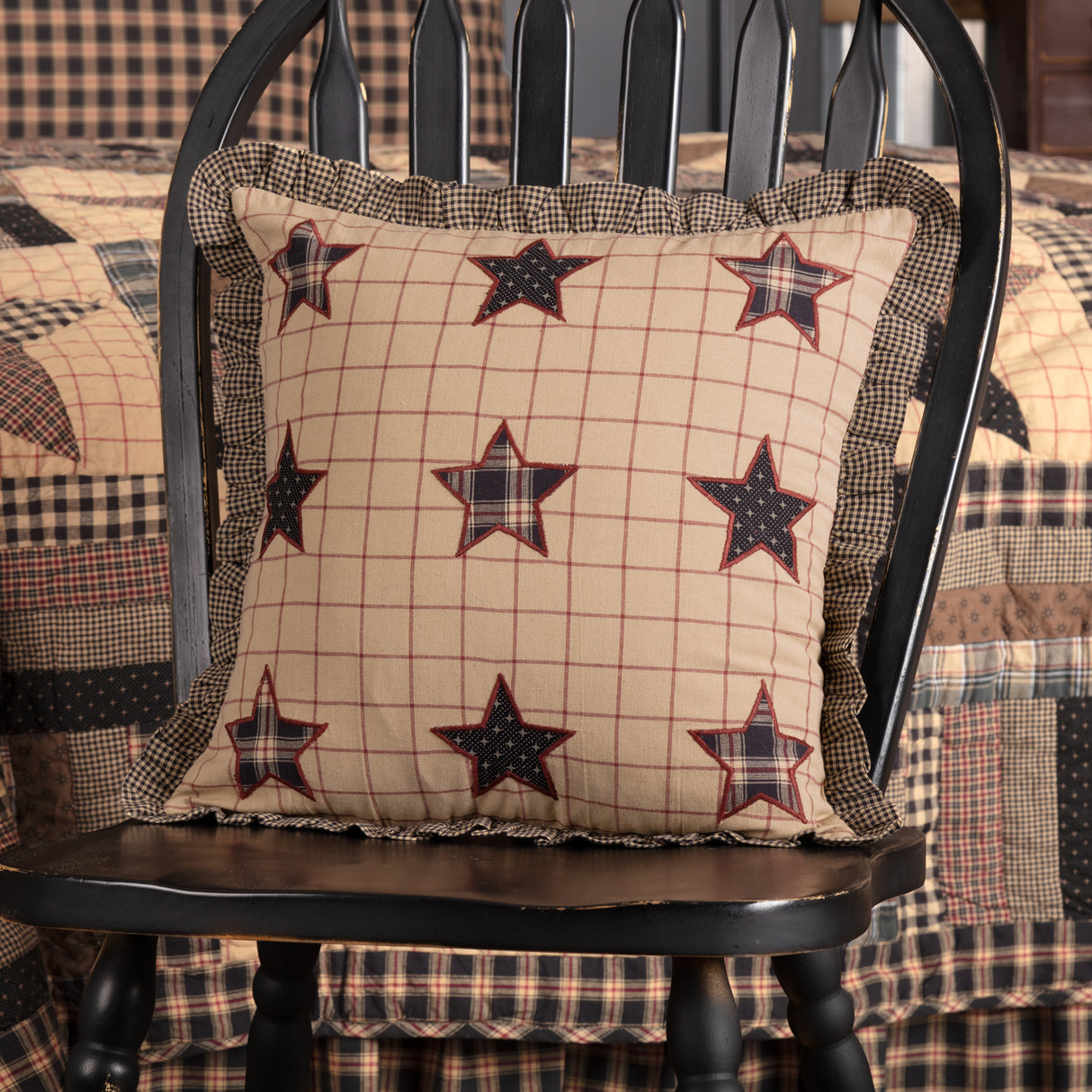 32687-Bingham-Star-Fabric-Pillow-with-Applique-Stars-16x16-image-3