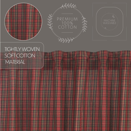 34058-Tartan-Red-Plaid-Prairie-Swag-Set-of-2-36x36x18-image-3