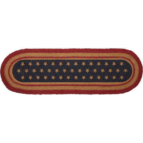 34064-Liberty-Stars-Flag-Jute-Stair-Tread-Oval-Latex-8.5x27-image-1