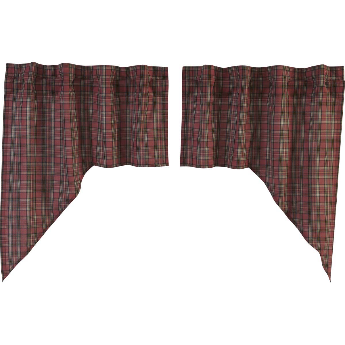 34128-Tartan-Red-Plaid-Swag-Set-of-2-36x36x16-image-7