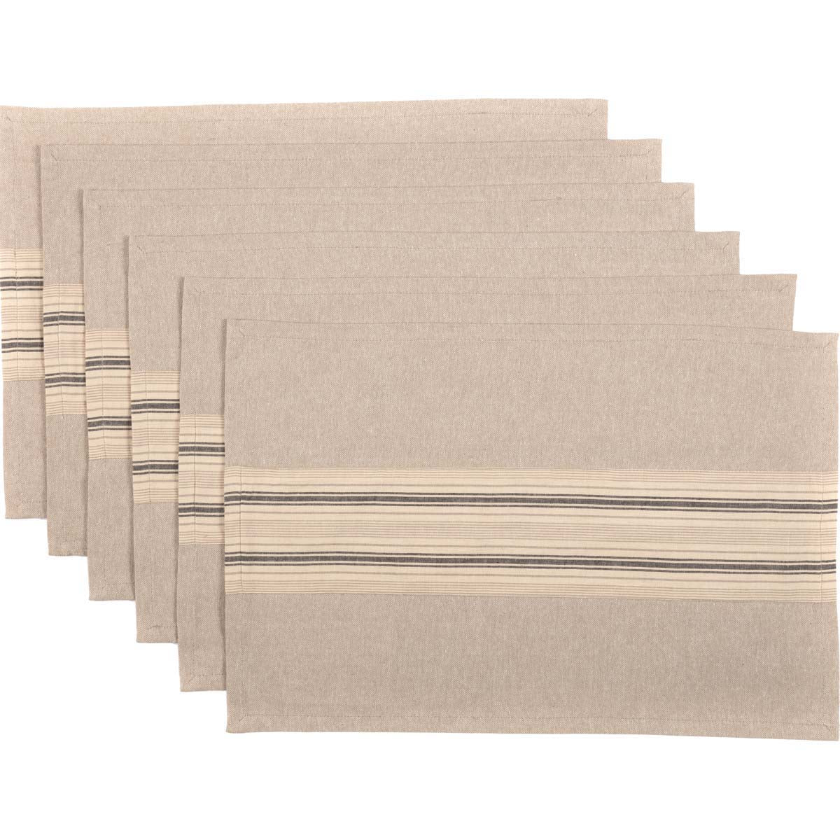 34255-Sawyer-Mill-Charcoal-Stripe-Placemat-Set-of-6-12x18-image-4