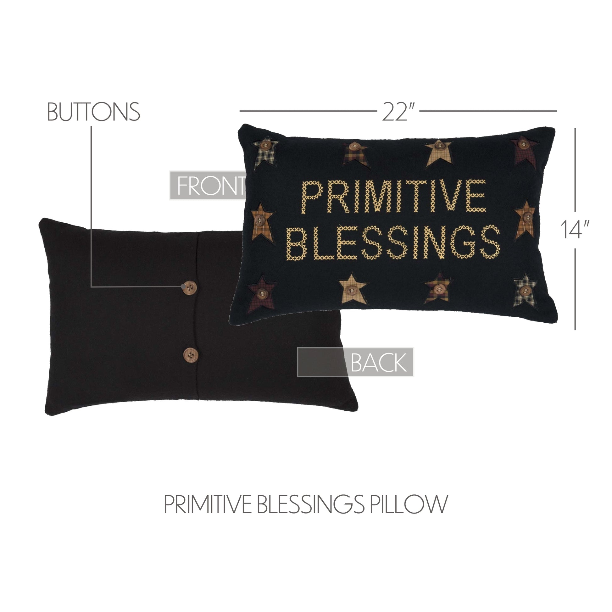 Primitive House Pillow 18x18