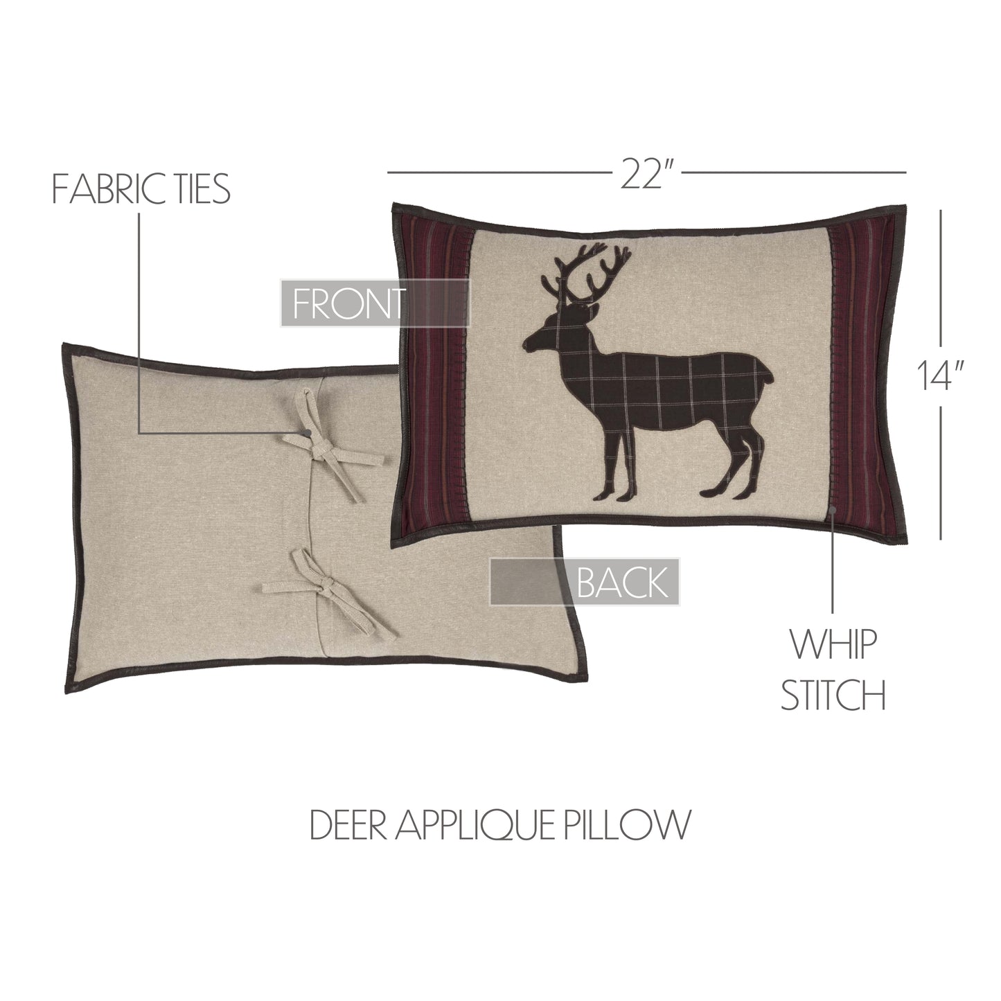 34304-Wyatt-Deer-Applique-Pillow-14x22-image-1