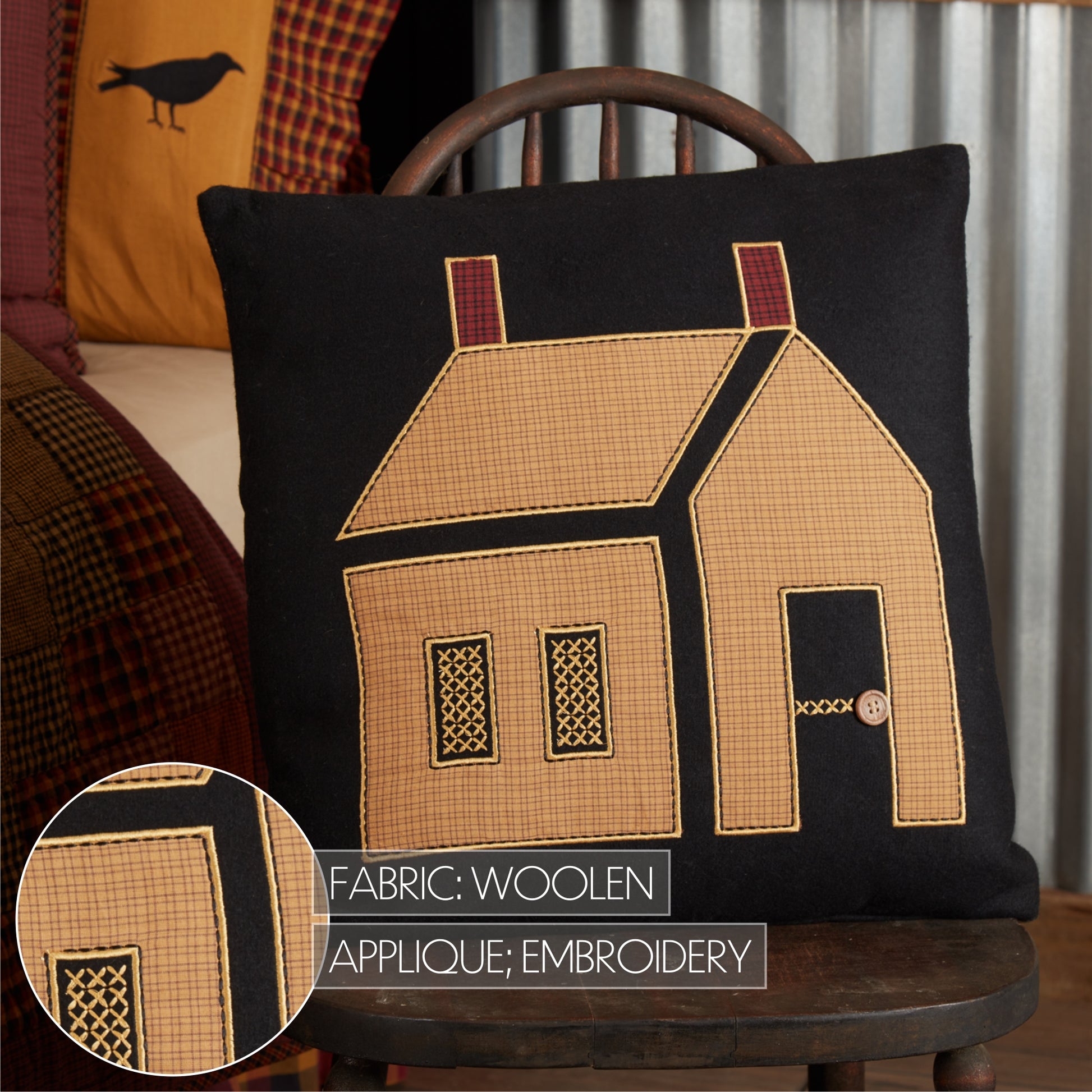 https://vhcbrands.com/cdn/shop/products/34365-Heritage-Farms-Primitive-House-Pillow-18x18-detailed-image-2.jpg?v=1670975528&width=1946