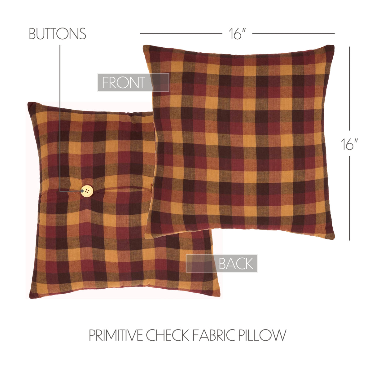 34367-Heritage-Farms-Primitive-Check-Fabric-Pillow-16x16-image-1