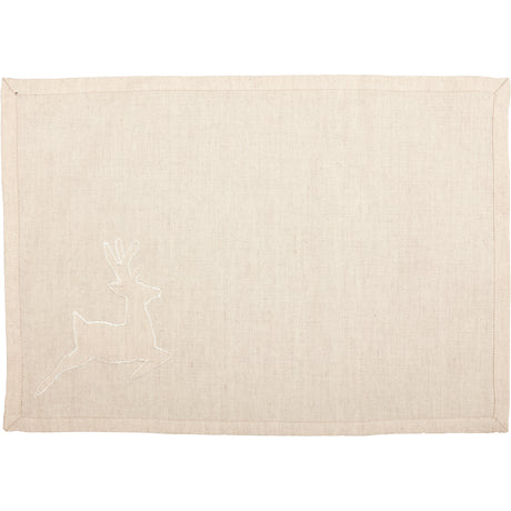 38637-Creme-Lace-Deer-Placemat-Set-of-6-12x18-image-4