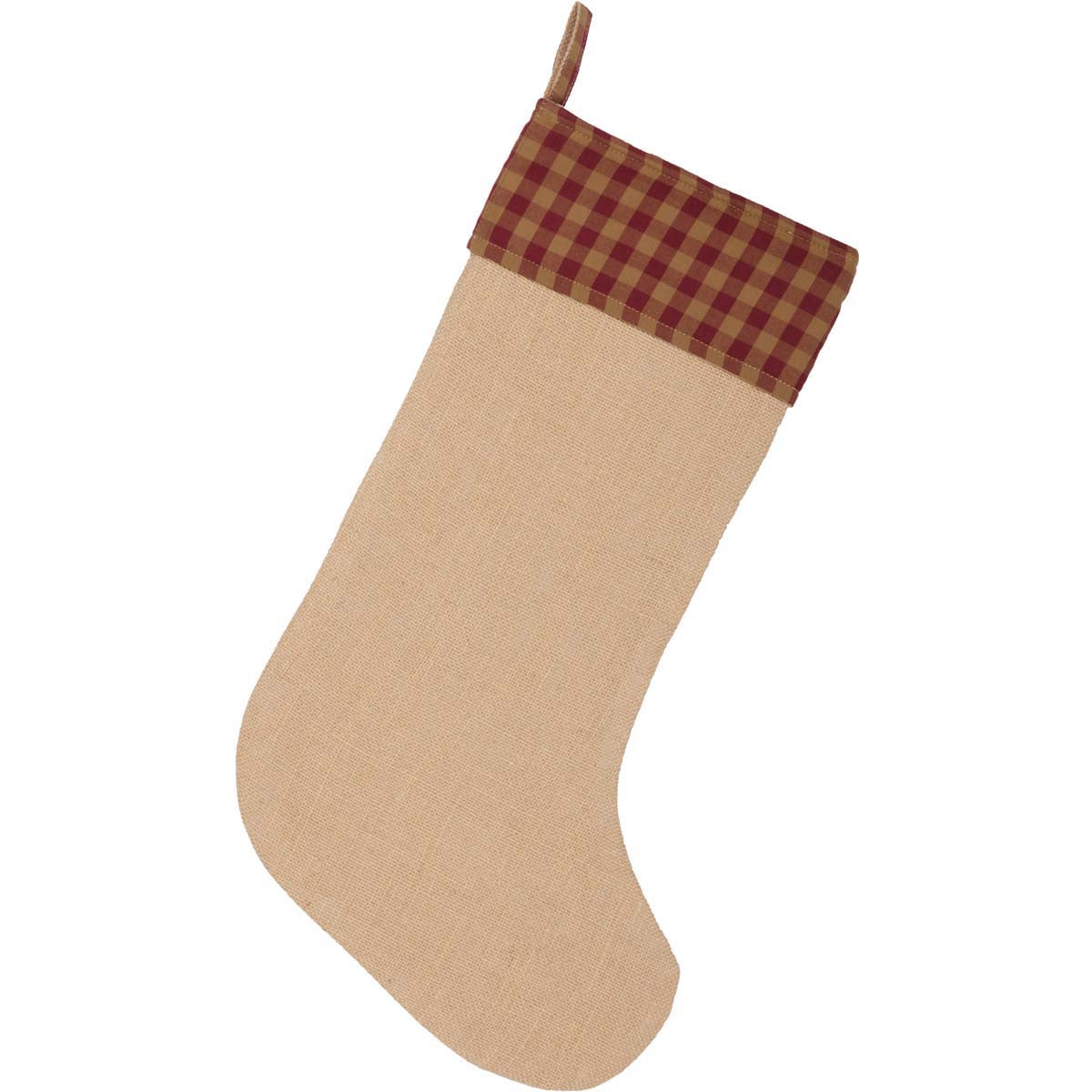 42375-Burgundy-Check-Jute-Stocking-12x20-image-2