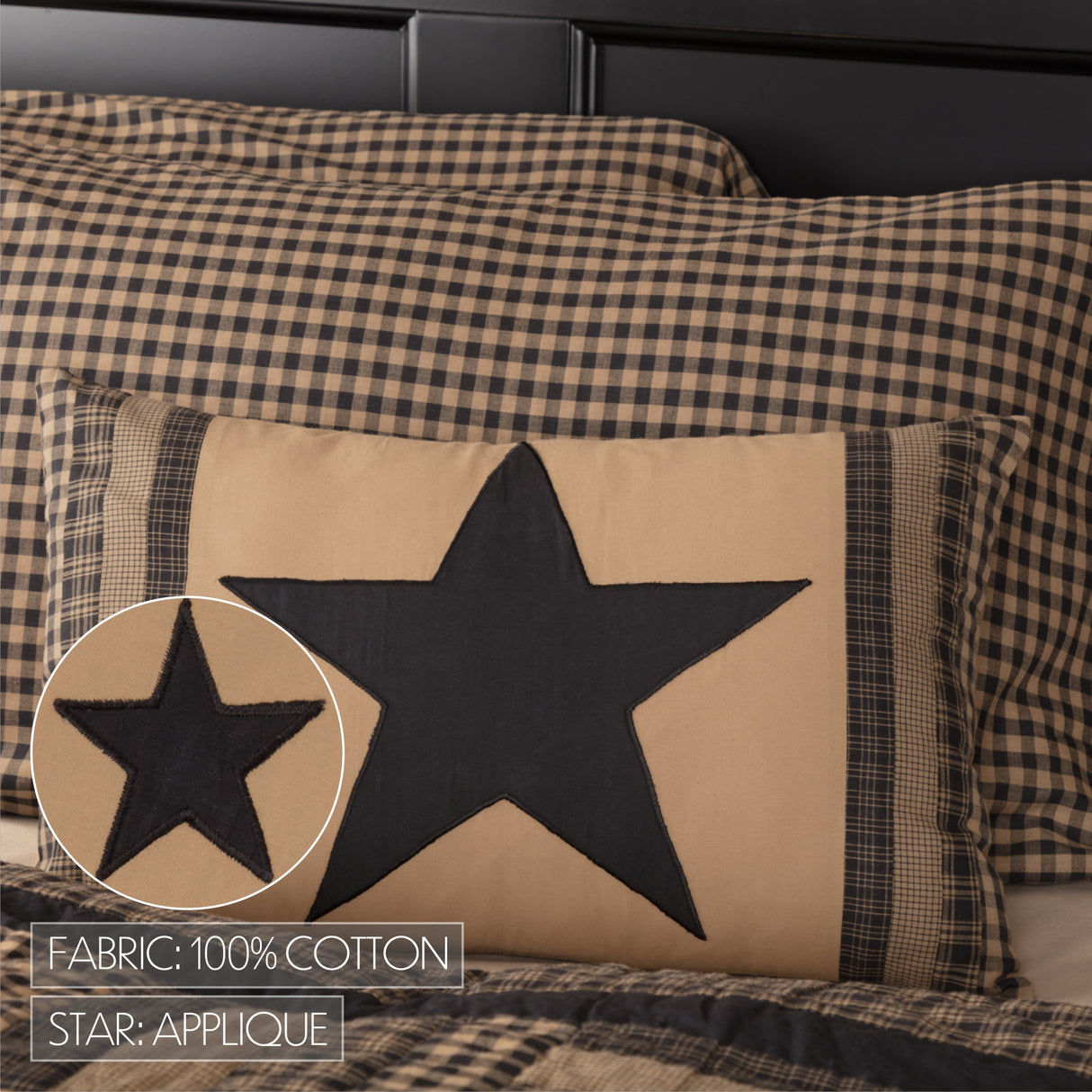 45776-Black-Check-Star-Patch-Pillow-14x22-image-2