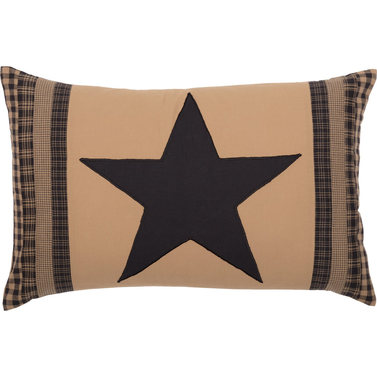 Black on sale star pillow