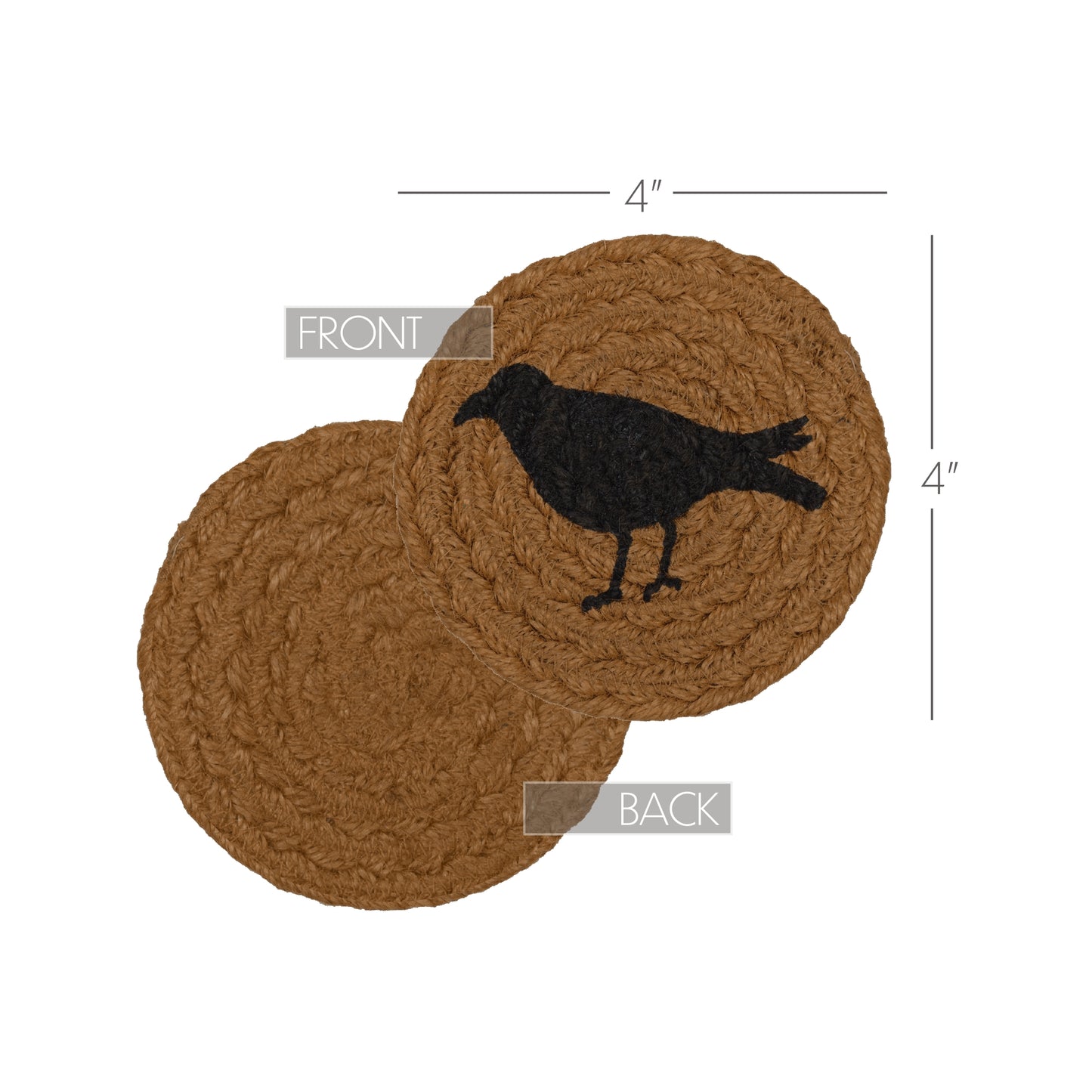 45784-Heritage-Farms-Crow-Jute-Coaster-Set-of-6-image-1