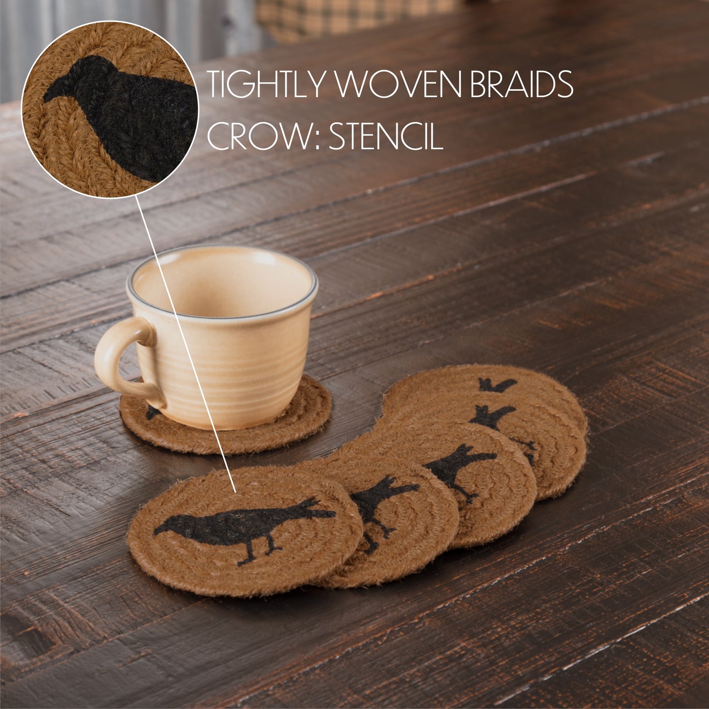 45784-Heritage-Farms-Crow-Jute-Coaster-Set-of-6-image-2