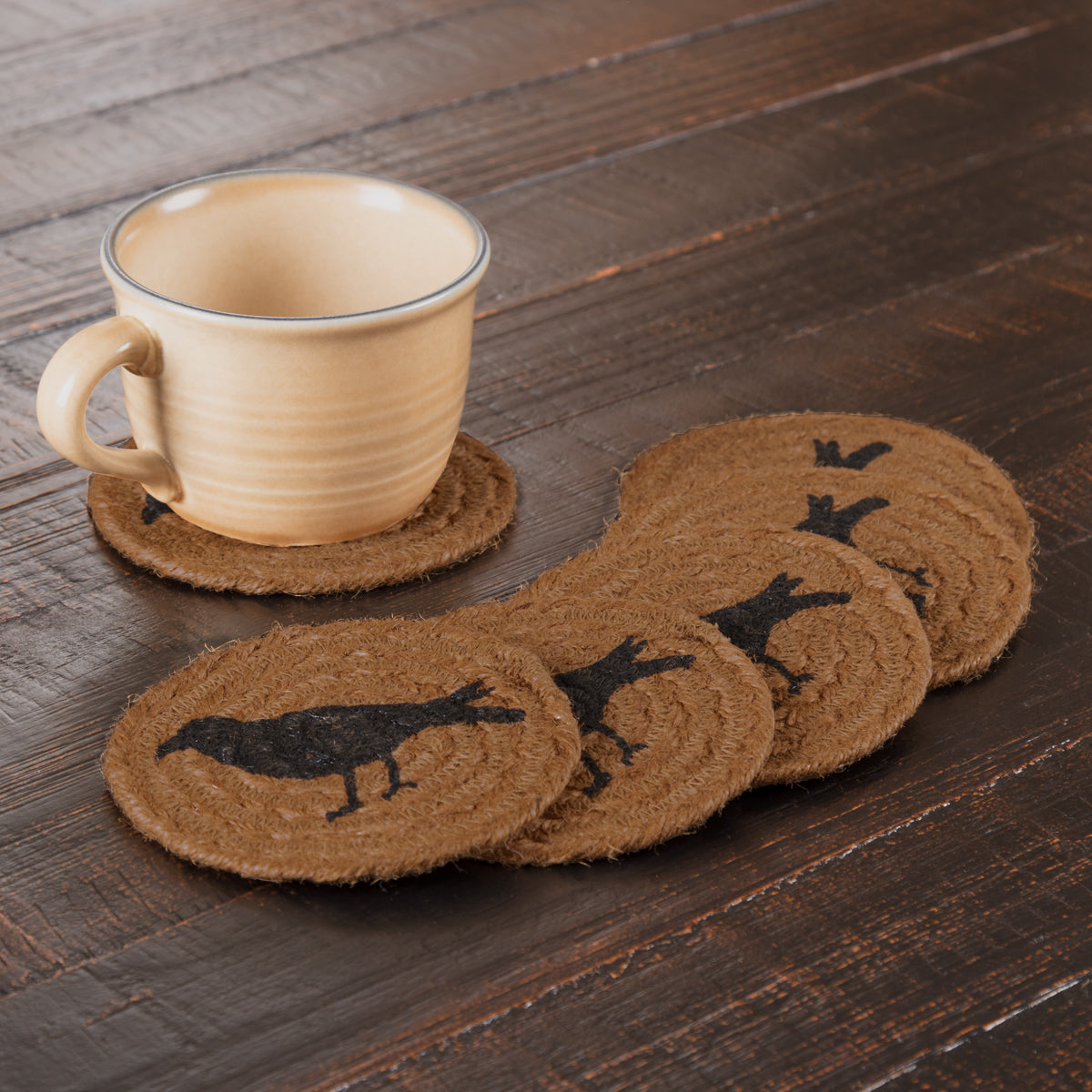 45784-Heritage-Farms-Crow-Jute-Coaster-Set-of-6-image-3