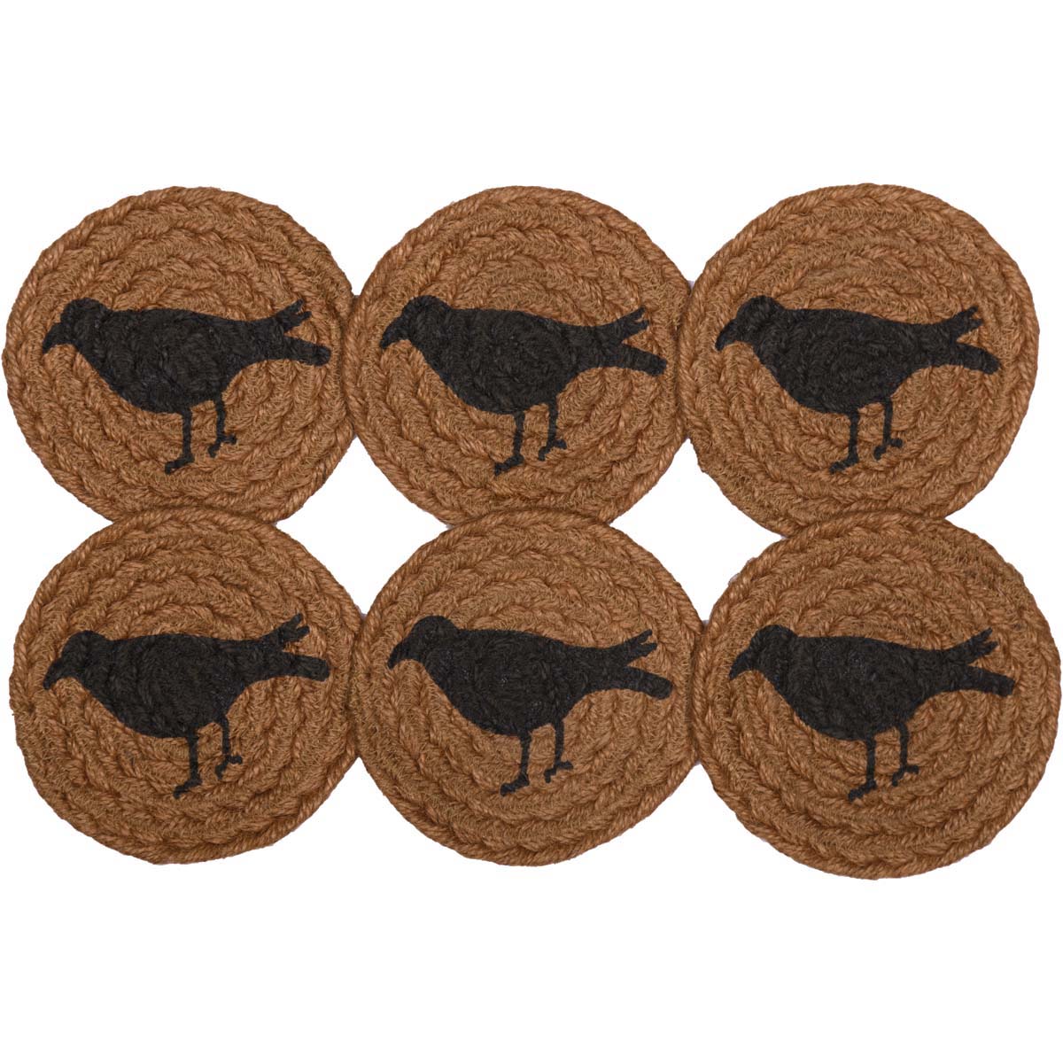 45784-Heritage-Farms-Crow-Jute-Coaster-Set-of-6-image-4