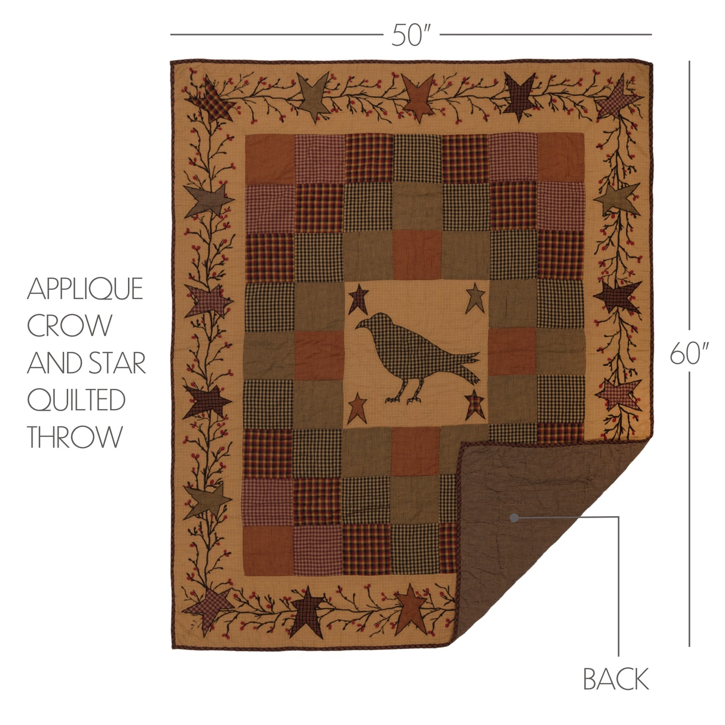 45786-Heritage-Farms-Applique-Crow-and-Star-Quilted-Throw-60x50-image-1