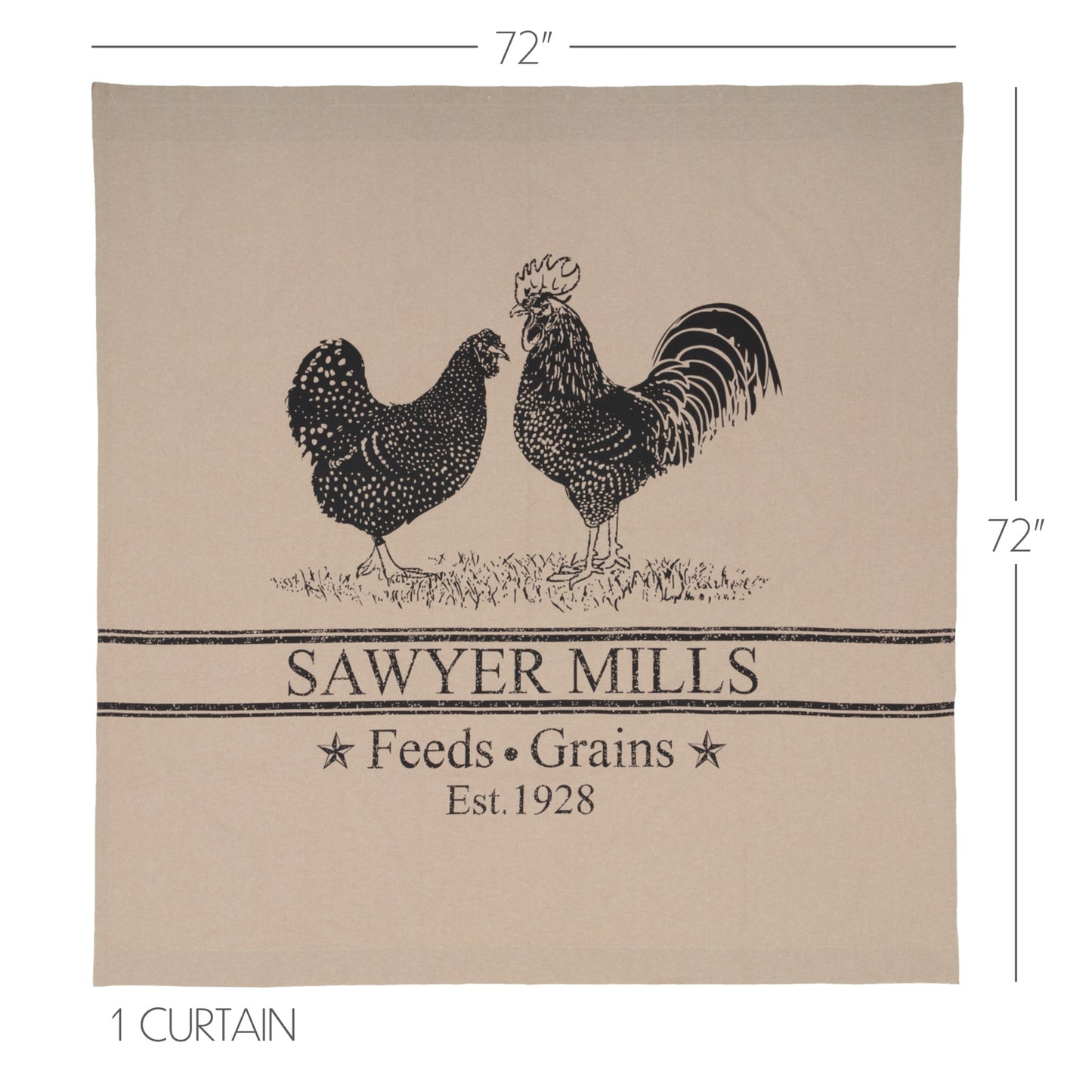 45802-Sawyer-Mill-Charcoal-Poultry-Shower-Curtain-72x72-image-1