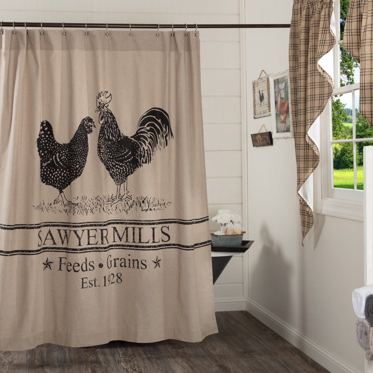 45802-Sawyer-Mill-Charcoal-Poultry-Shower-Curtain-72x72-image-5