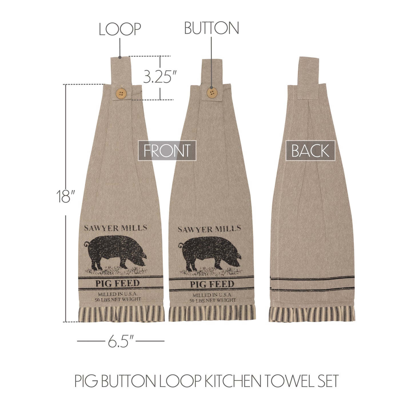 45877-Sawyer-Mill-Charcoal-Pig-Button-Loop-Kitchen-Towel-Set-of-2-image-1