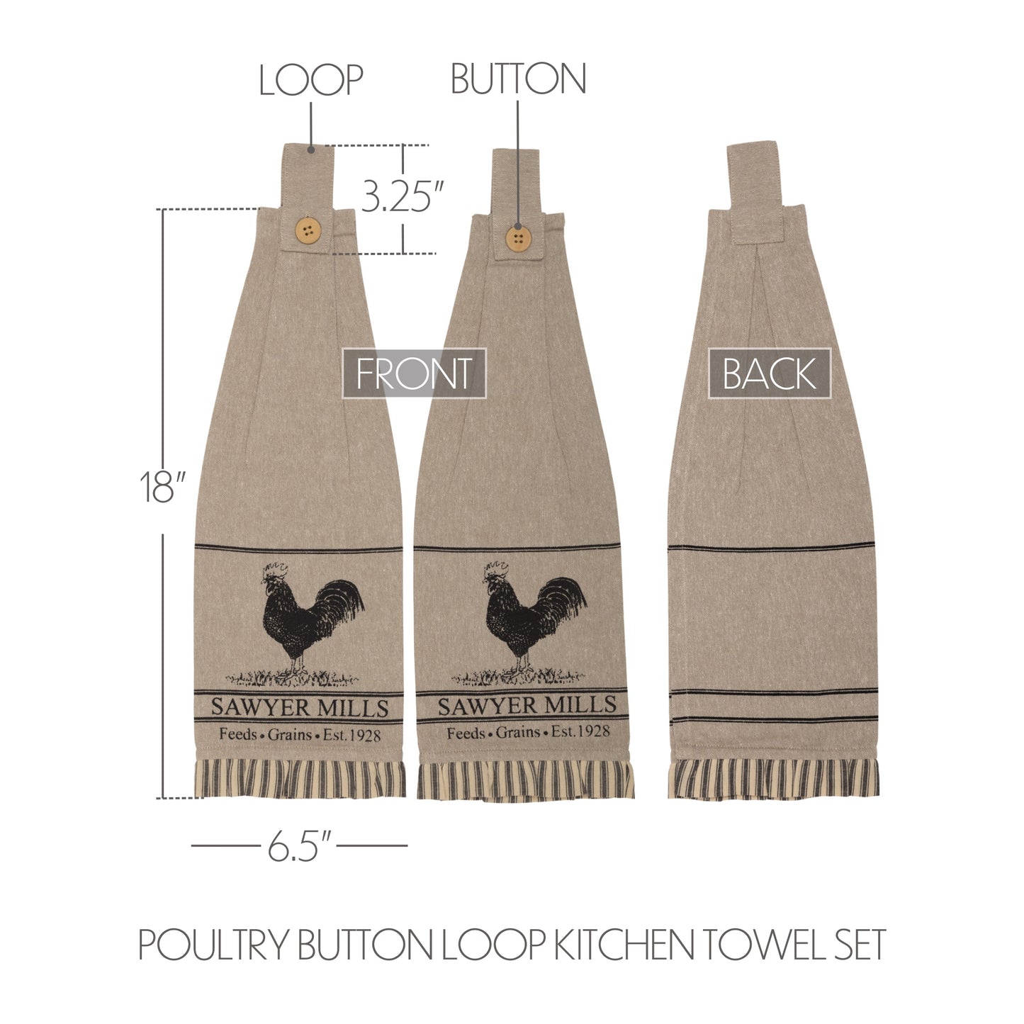 45878-Sawyer-Mill-Charcoal-Poultry-Button-Loop-Kitchen-Towel-Set-of-2-image-1