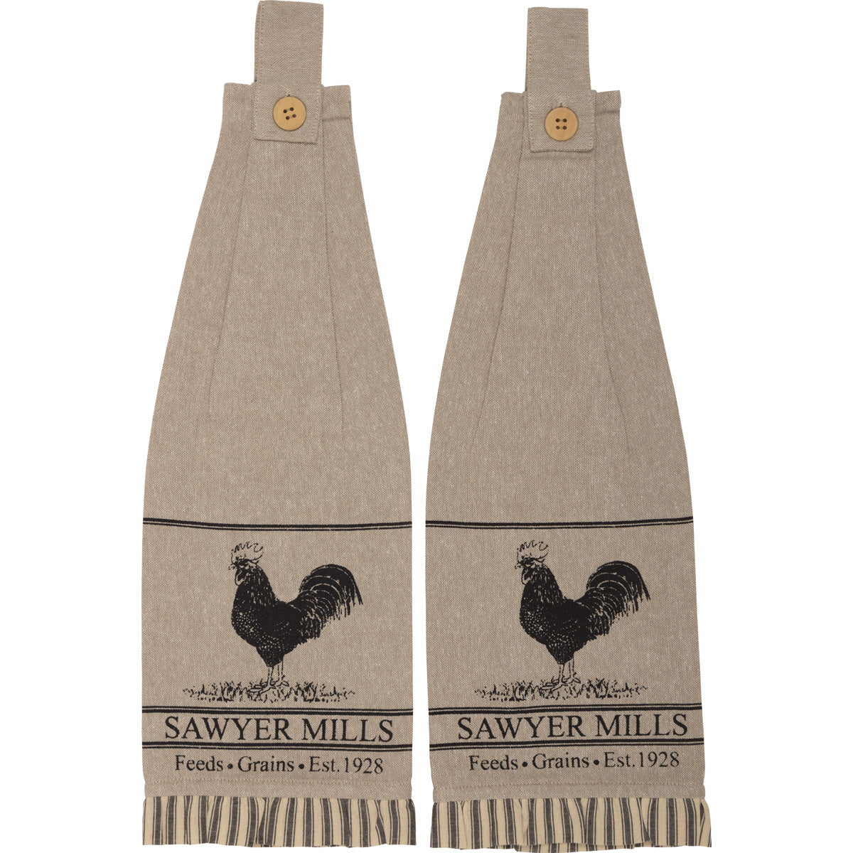VHC Brands Sawyer Mill Poultry Tea Towel - Thumbnail 2