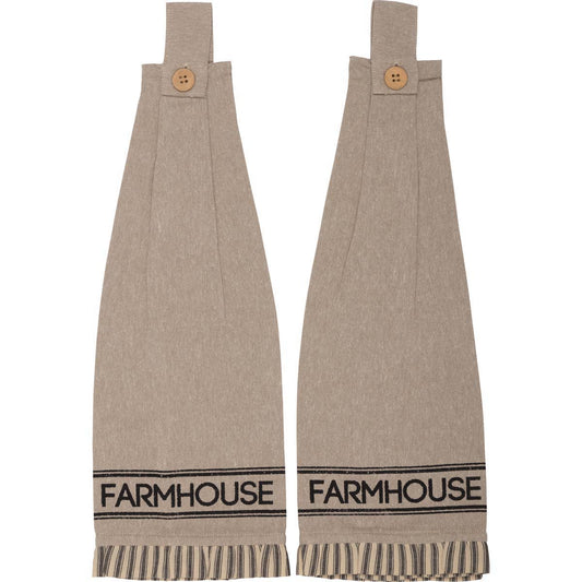 Farmhouse Kitchen Tea Towel Set of 4 19x28 Embroidered Bee Creme Grey – VHC  Brands Home Decor