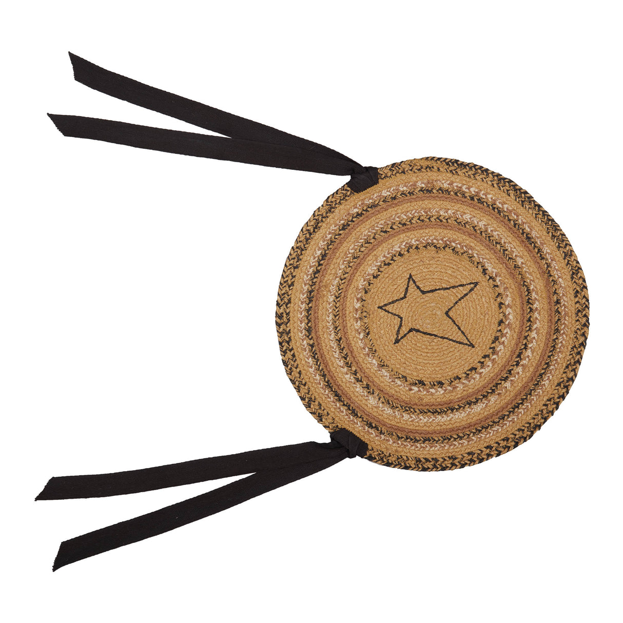 51239-Kettle-Grove-Jute-Chair-Pad-Applique-Star-15-inch-Diameter-Set-of-6-image-2