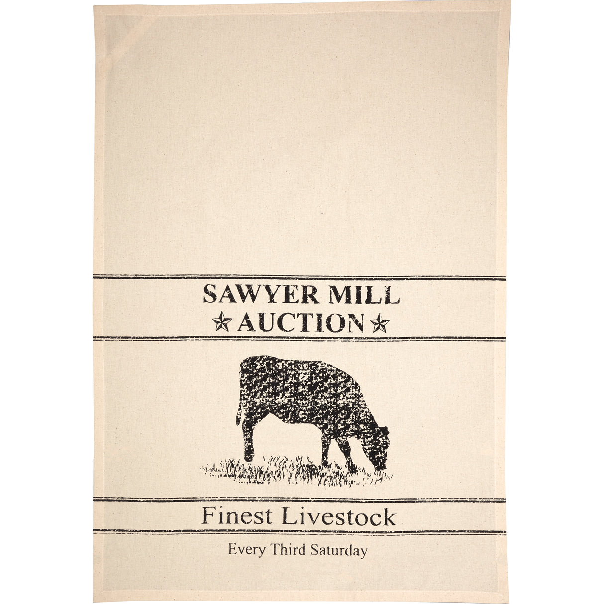 51310-Sawyer-Mill-Charcoal-Cow-Muslin-Unbleached-Natural-Tea-Towel-19x28-image-1