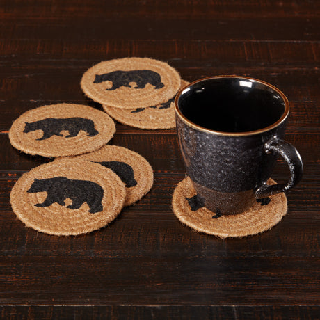 51406-Wyatt-Stenciled-Bear-Jute-Coaster-Set-of-6-image-1