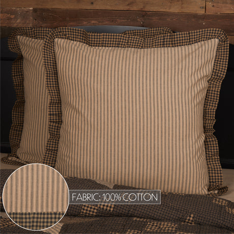 56678-Farmhouse-Star-Ticking-Stripe-Fabric-Euro-Sham-26x26-image-2