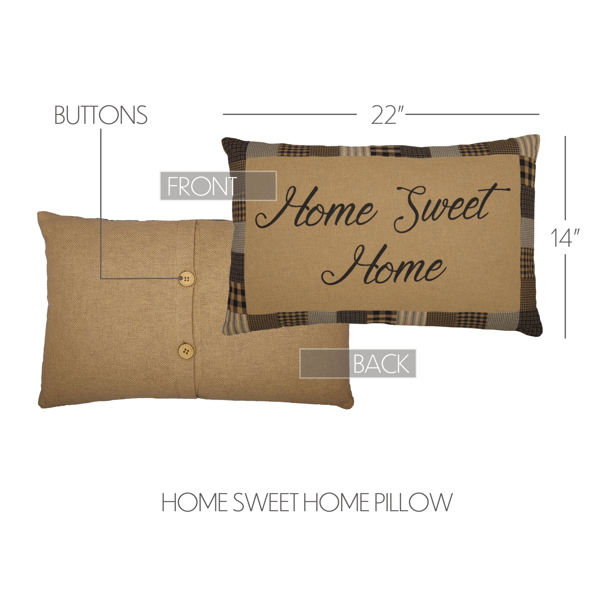 Home sweet hotsell farmhouse pillow