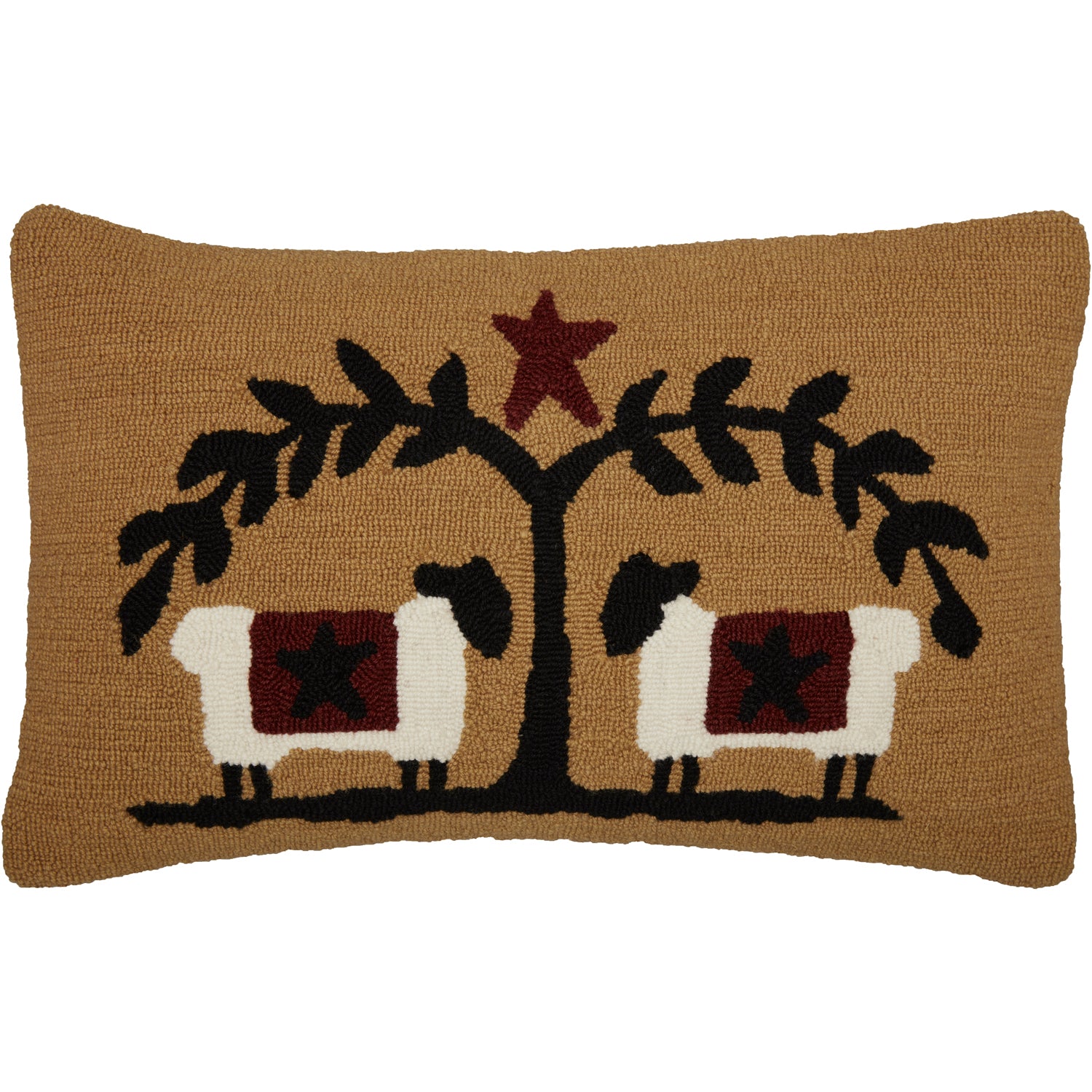 Primitive hooked pillows deals