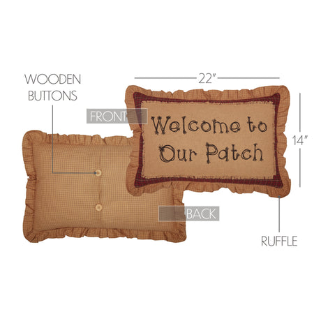 56730-Landon-Welcome-to-Our-Patch-Pillow-14x22-image-1